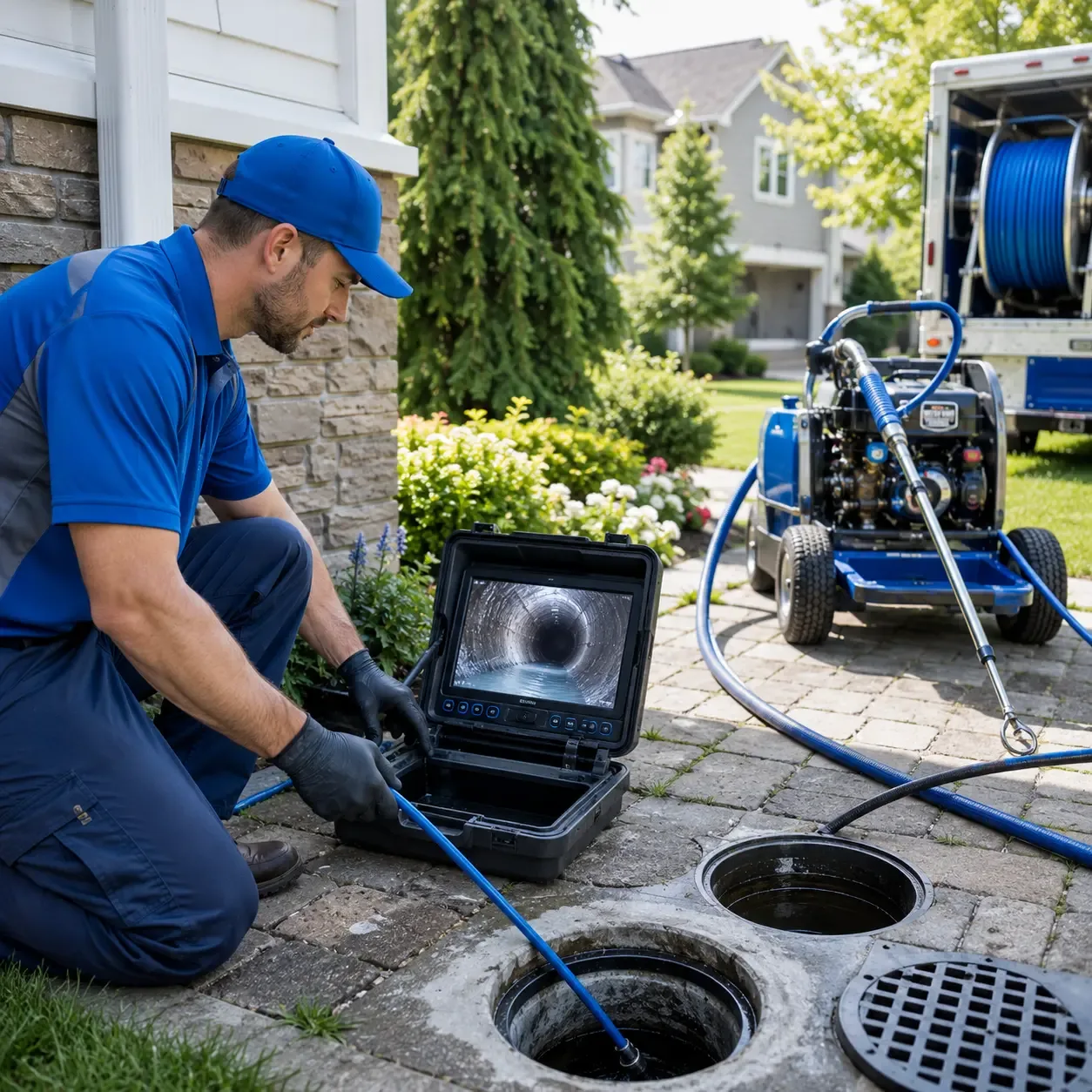 Outdoor drain cleaning professionals serving Hinton, OK